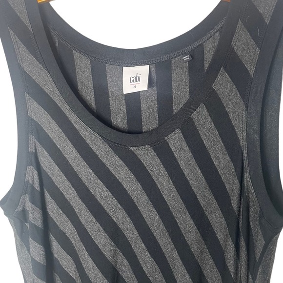 cabi Women’s Aligned Striped Tunic Tank Top Size Medium / Style 3630 - Picture 3 of 8